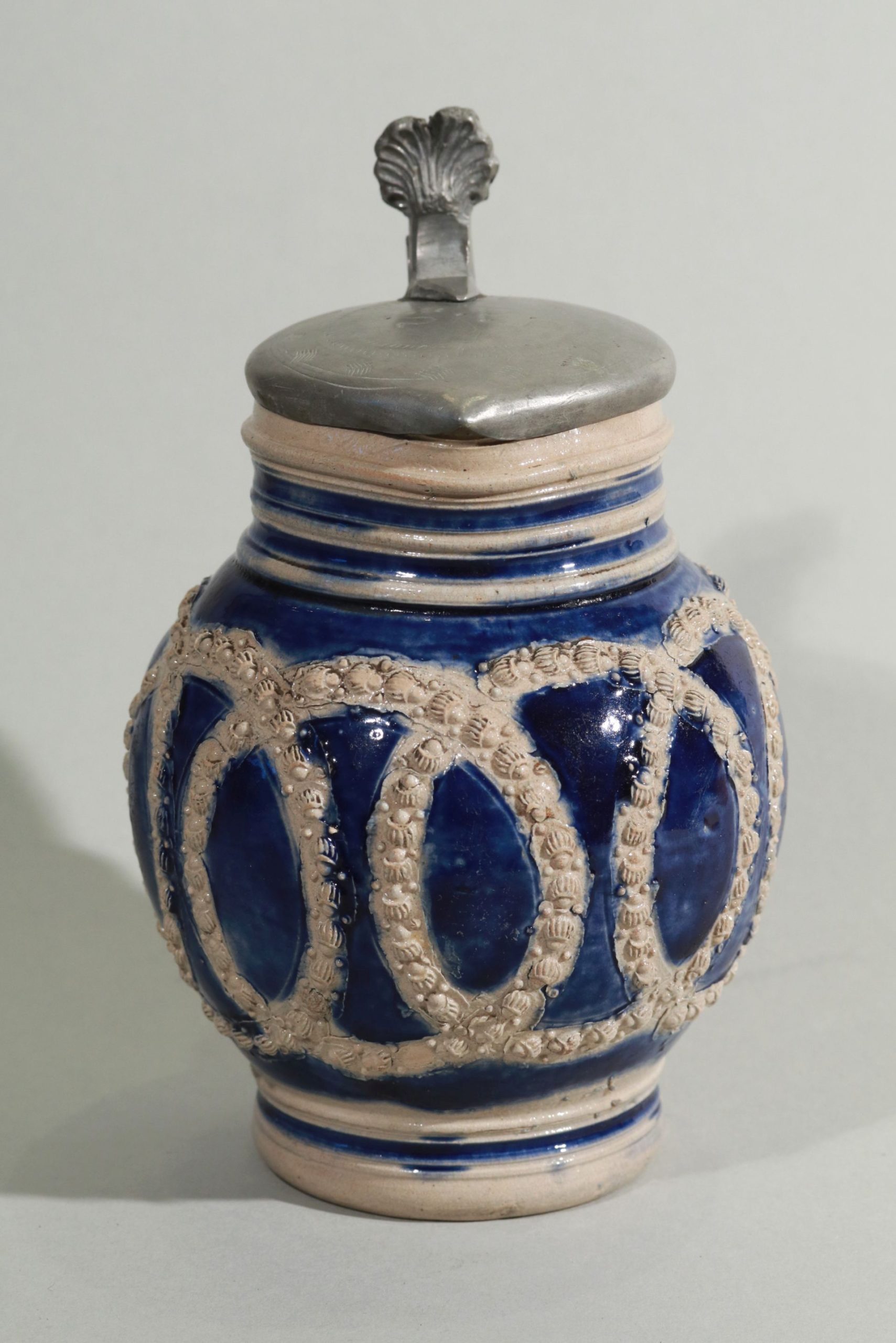 17th century westerwald- blue salt glazed stoneware - jug